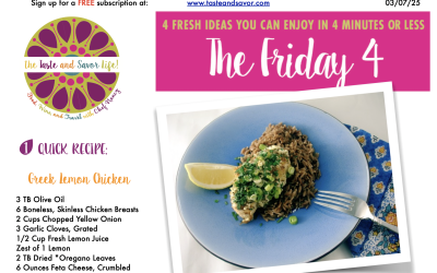 Friday Four – Greek Lemon Chicken – 030725