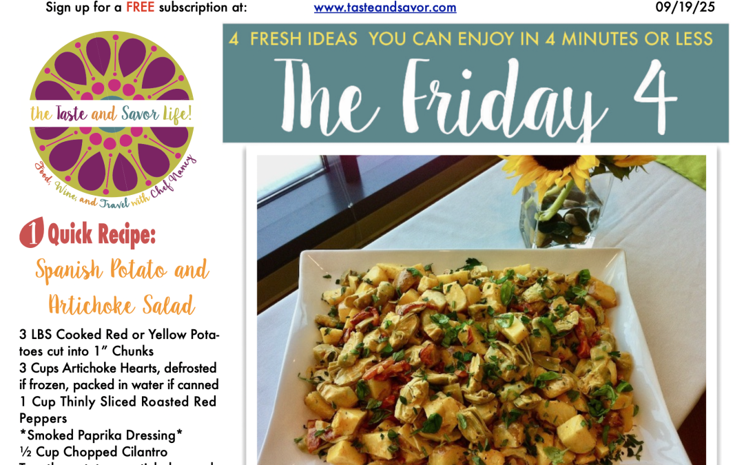 Friday Four – Spanish Inspired Potato Salad with Smoked Paprika Dressing – 091925