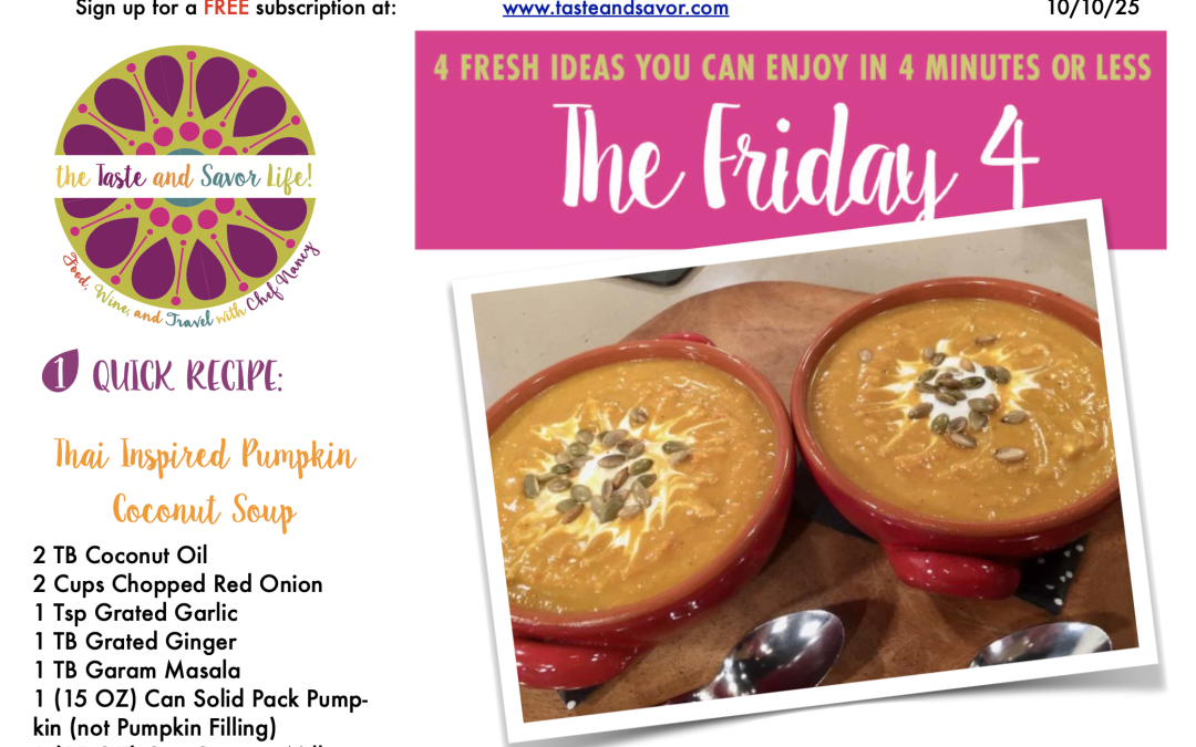 Friday Four – Thai Inspired Pumpkin Coconut Soup – 101025
