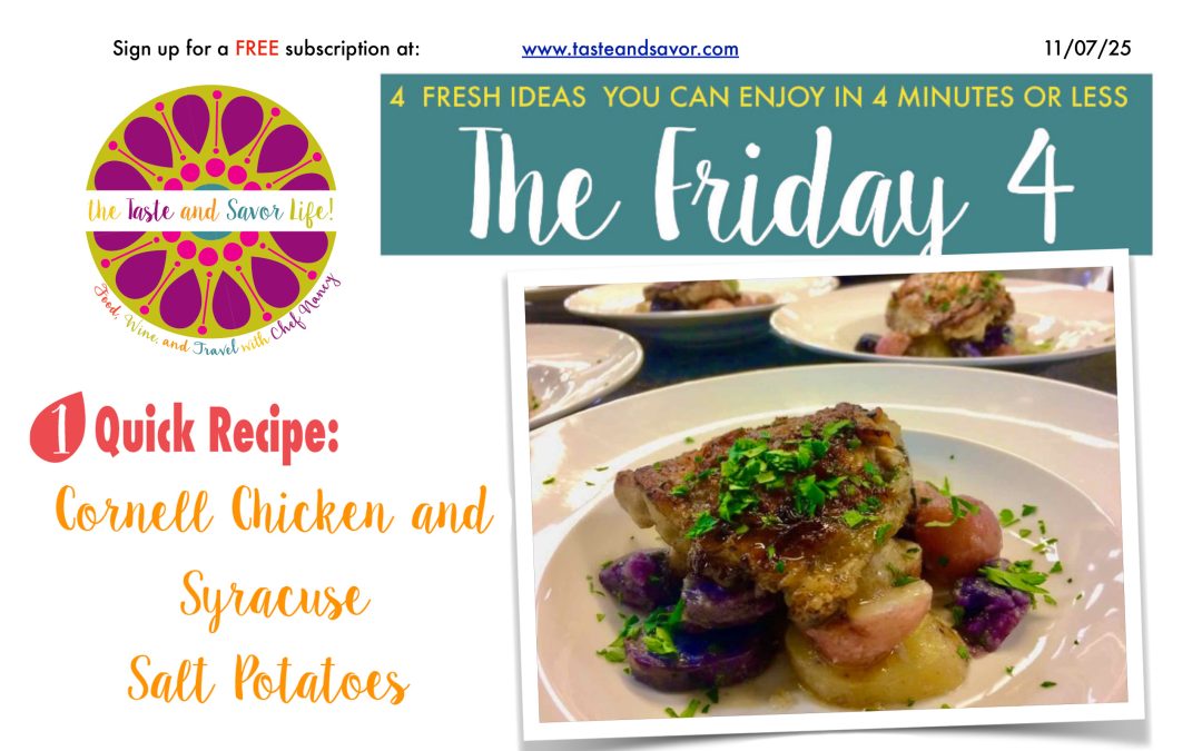 Friday Four – Cornell Chicken and Syracuse Salt Potatoes