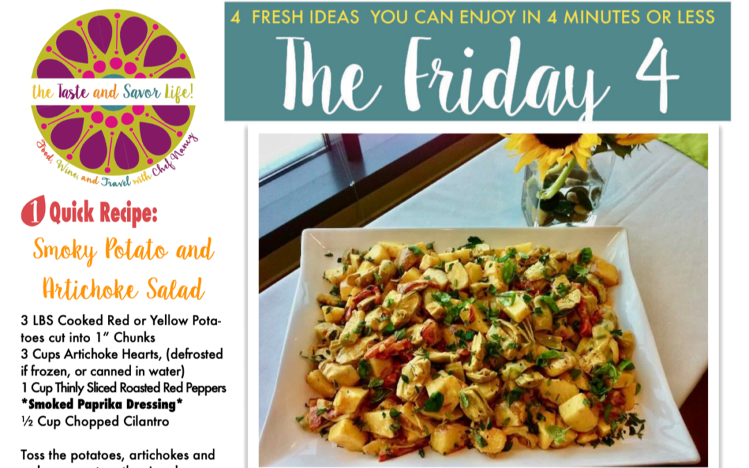 Friday Four – Smoky Potato and Artichoke Salad