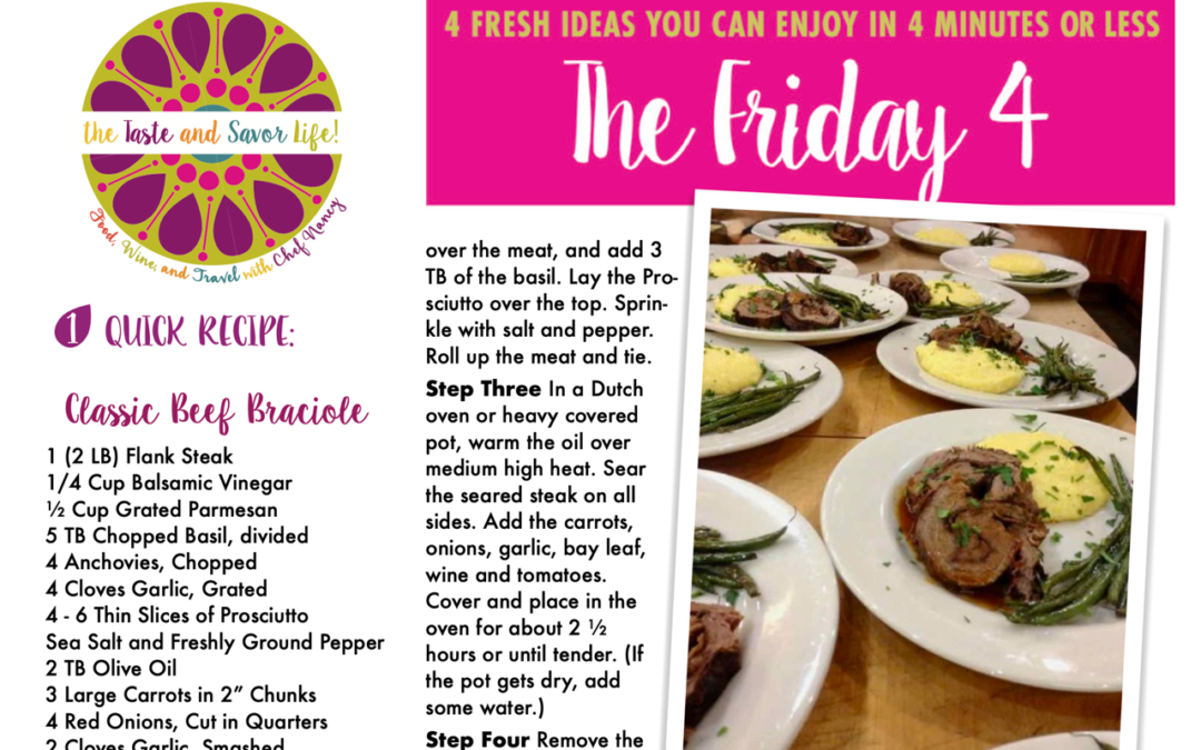 Friday Four – Classic Beef Braciole